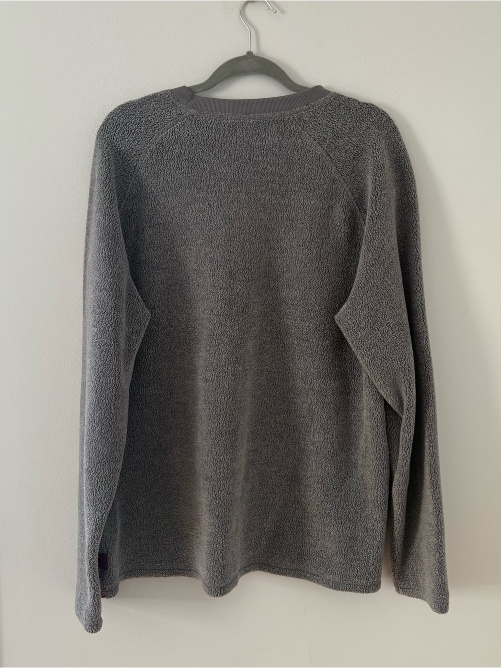 L.L. Bean Gray Crewneck Sweater with Maroon Accents - Picture 4 of 4